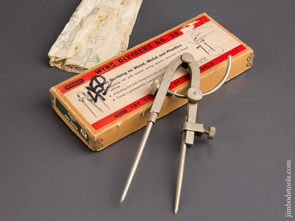 Six inch STANLEY No. 58 Wing Dividers in Original Box - 85767
