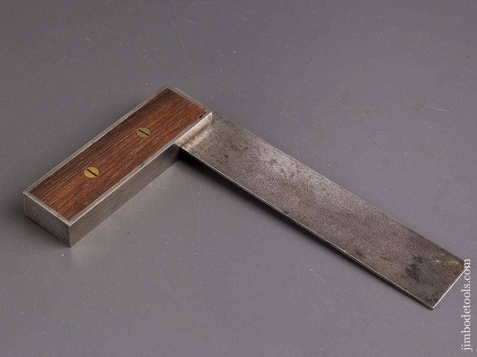 Six inch STANLEY No. 1 Iron Try Square with Rosewood Infill circa 1871-87 - 85768