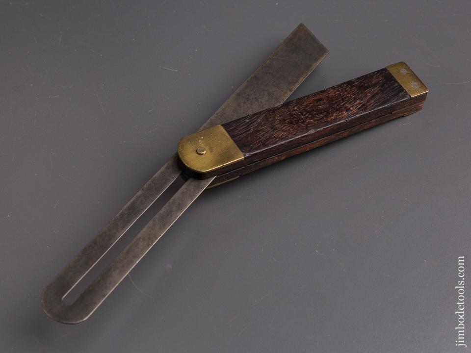 Fancy Ten inch Rosewood & Brass Bevel - 85773