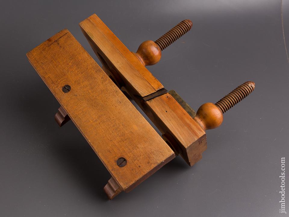 RARE Screw Arm Moving Filletster Plane by CASEY & CO AUBURN NY circa 1830s-50s GOOD++ - 85800