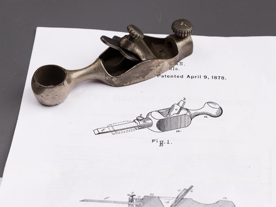 GLADWIN Patent April 9, 1878 Tool Handle RARE! - 85802