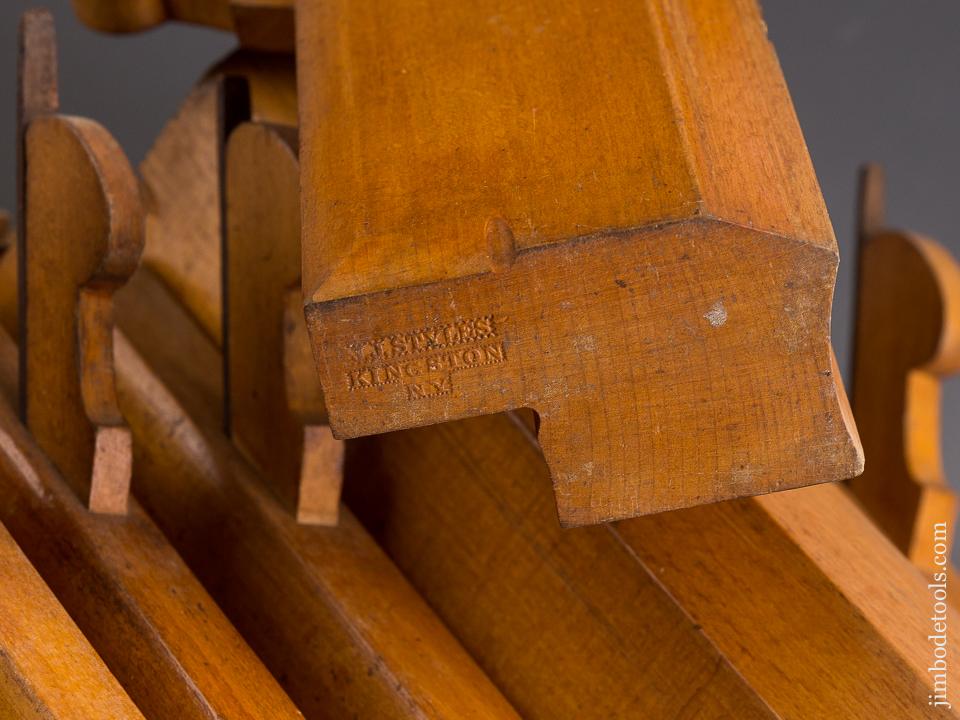 MAGNIFICENT! Set of Twenty Hollows & Rounds Molding Planes by JJ STYLES KINGSTON NY - 85809