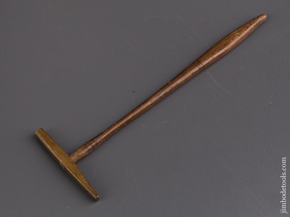 Tiny 2 1/4 x 7 inch Brass Hammer - 85818