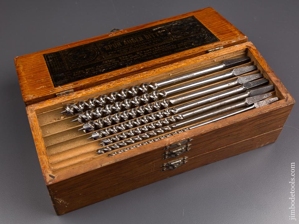 RARE Complete Set of 14 RUSSELL JENNINGS Auger Bits in Original 3 Tiered Box - 85833