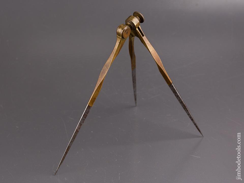 Early 6 1/2 inch Three Legged Dividers - 85845U
