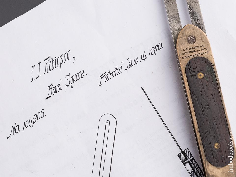 ROBINSON Patent June 14, 1870 ST. JOHNSBURY Six inch Bevel - 85852U