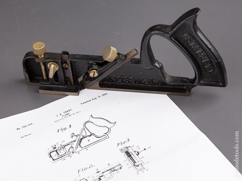 TRAUT Patent August 12, 1902 STANLEY No. 39 1/2 Dado Plane - 85865