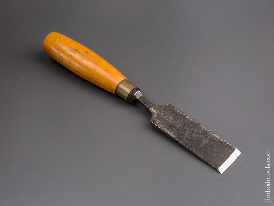 1 1/2 x 11 3/4 inch ISAAC GREAVES Boxwood Handled Tang Chisel - 85092