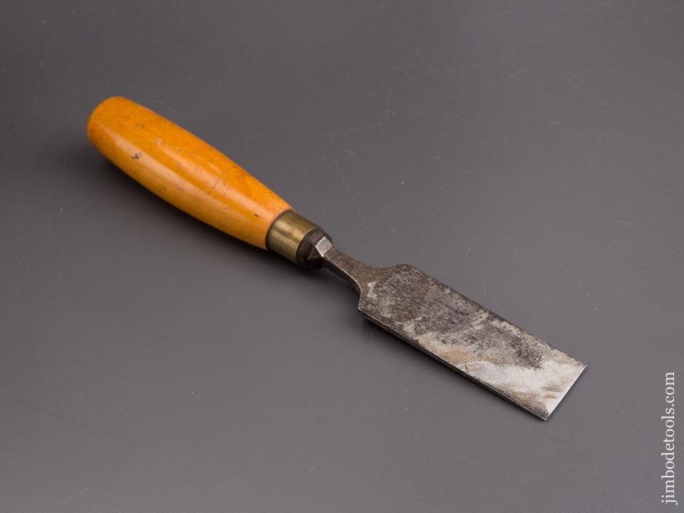 1 1/2 x 11 3/4 inch ISAAC GREAVES Boxwood Handled Tang Chisel - 85092