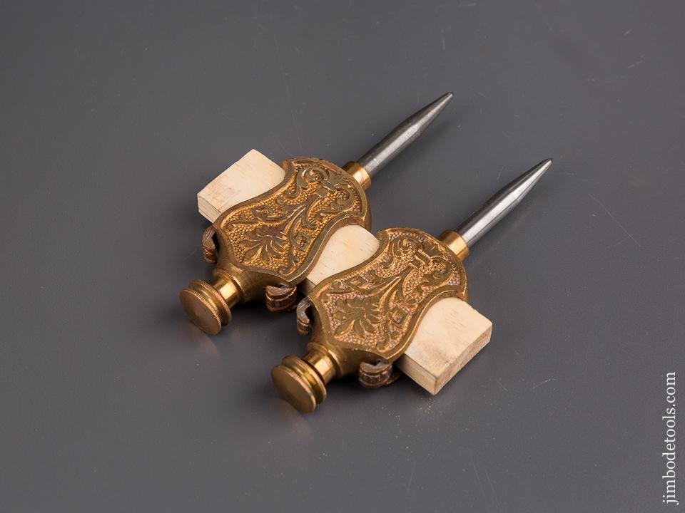MINT Five inch Ornate Trammel Points - 85903
