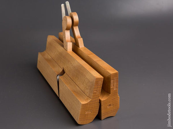 MINT Pair of Hollow & Round No. 14 Molding Planes by OLD STREET TOOL née CLARK & WILLIAMS - 85918