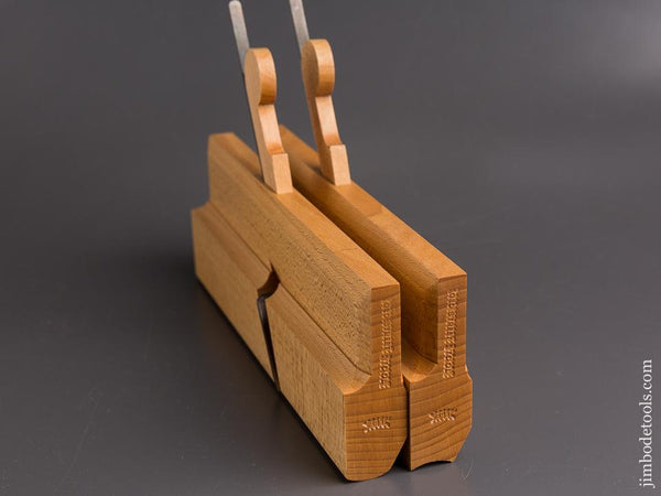 MINT Pair of Hollow & Round No. 12 Molding Planes by OLD STREET TOOL née CLARK & WILLIAMS - 85920