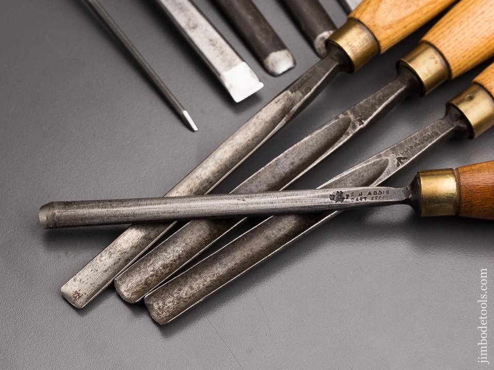 Thirteen ADDIS Carving Chisels - 85932