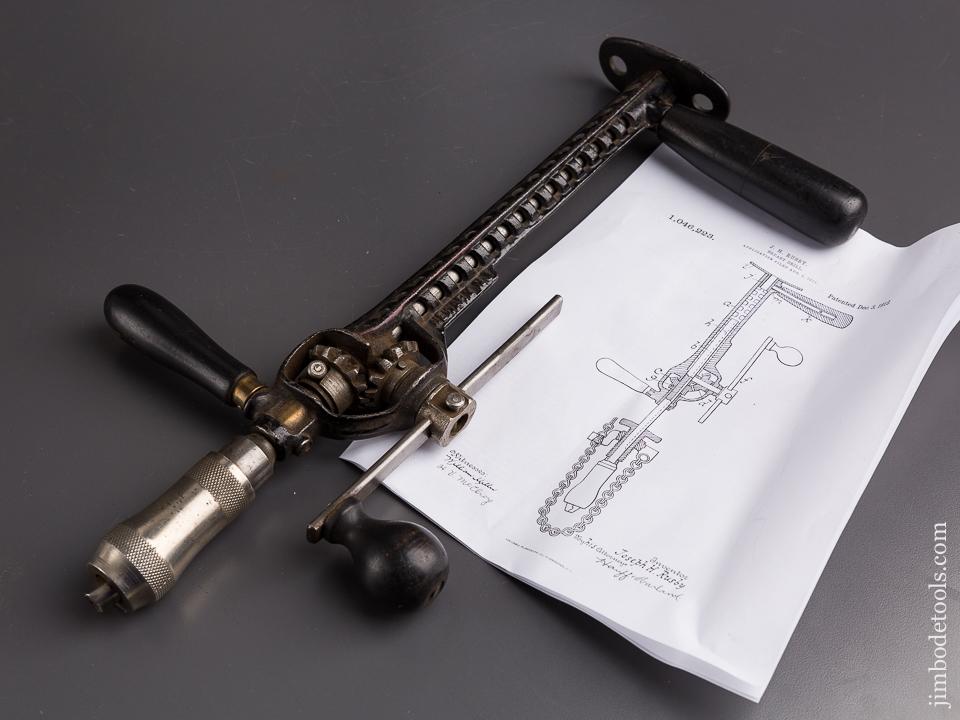 Rare! RUSBY Patent December 3, 1912 Bit Brace - 85936