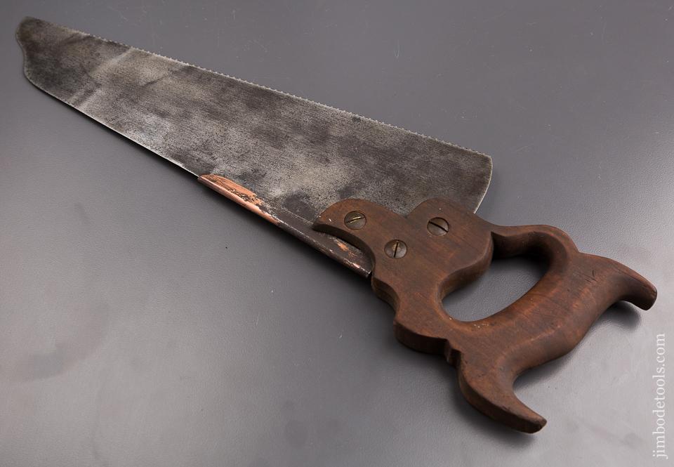 Rare! DISSTON No. 8 Half Back Double Cove Saw - 85940