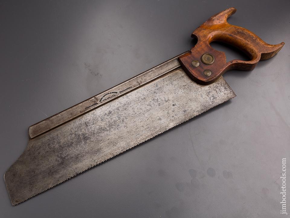 Rare! DISSTON No. 9 REGAN Patent Back Saw - 85952
