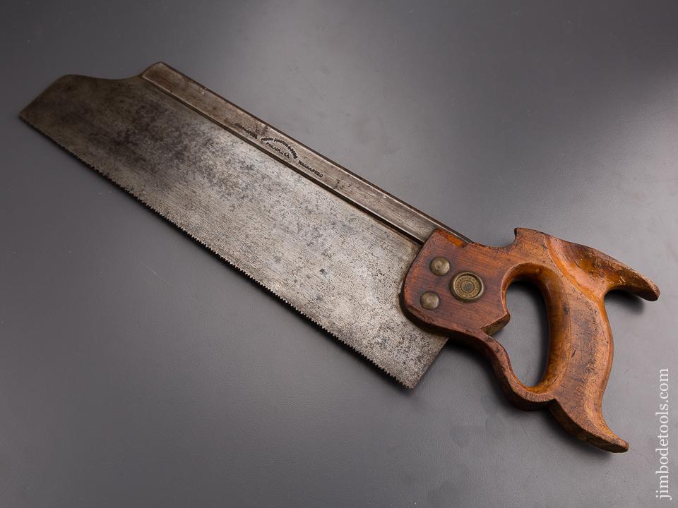 Rare! DISSTON No. 9 REGAN Patent Back Saw - 85952