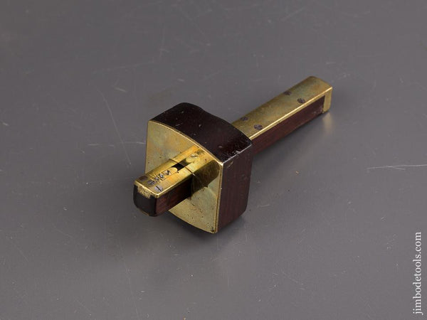 Miniature 5 1/2 inch VARVILL YORK Rosewood and Brass Mortise Gauge - 85965U