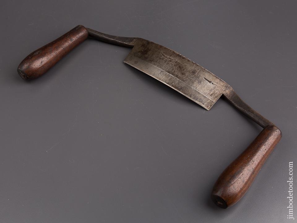 RARE Seven inch D.R. BARTON Curved Draw Knife - 85983