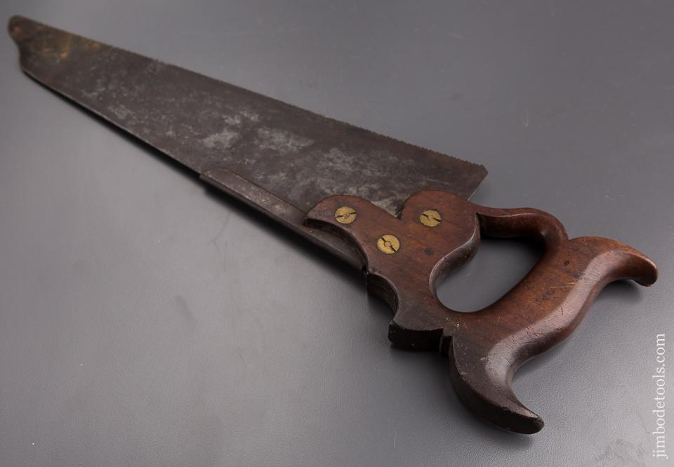 VERY RARE! 12 point 14 inch Crosscut DISSTON No. 8 Double Cove Half Back Saw! - 85986