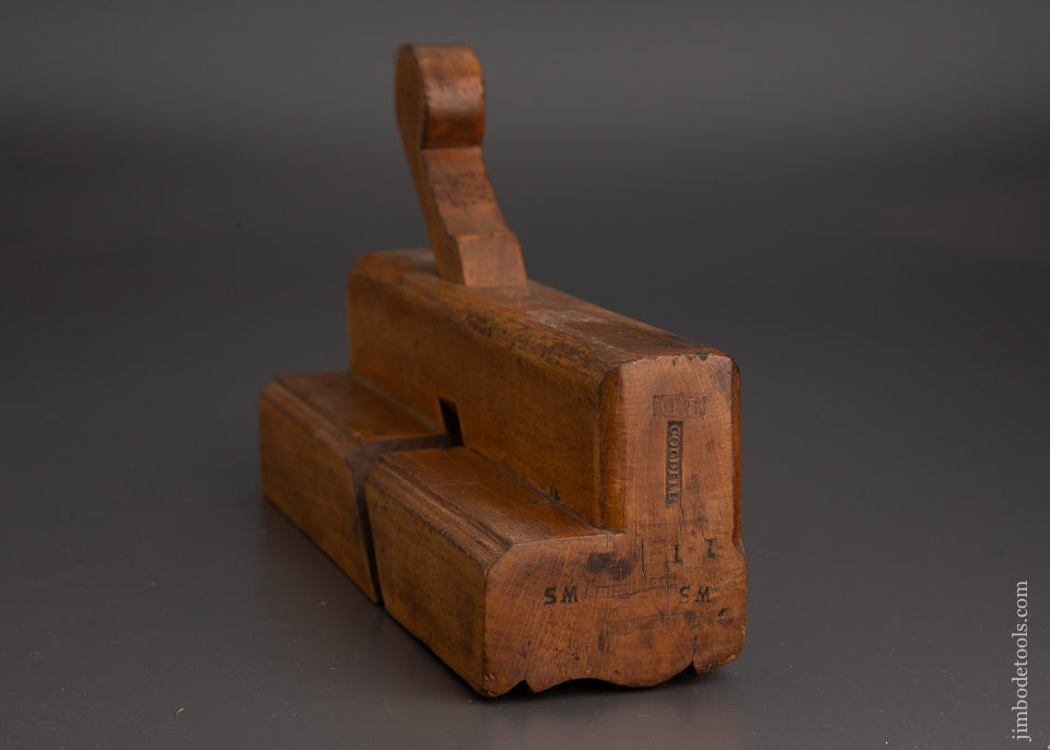 10 x 3 inch Crispy Complex Moulding Plane by COGDELL circa 1750-65 London - 85989