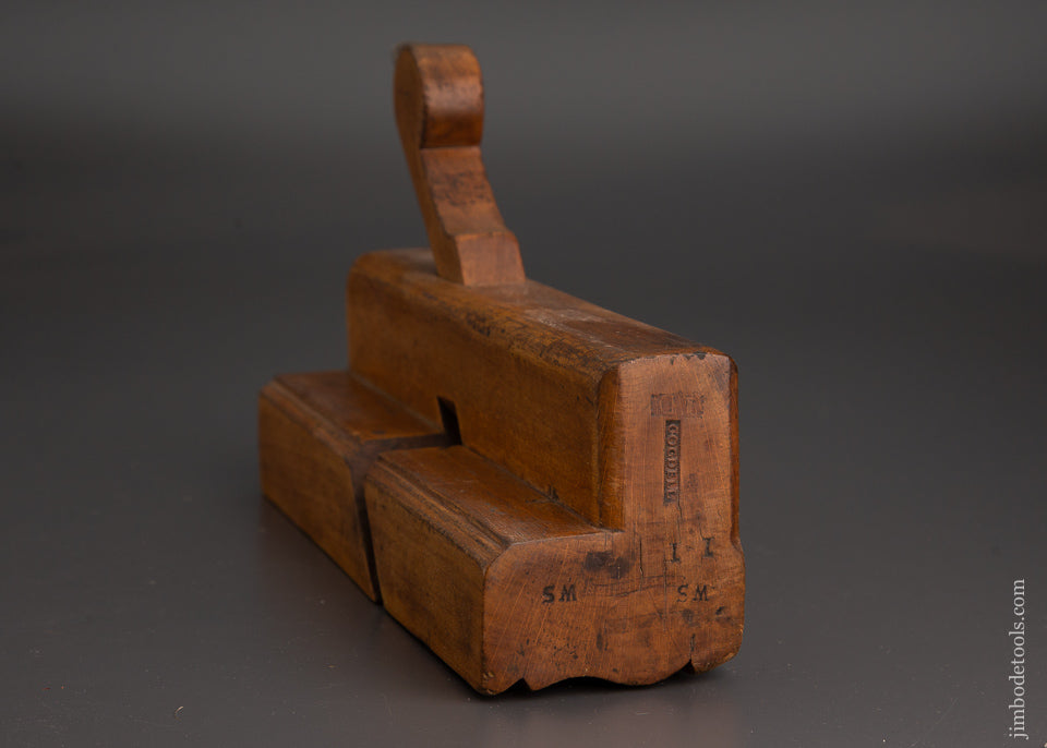 10 x 3 inch Crispy Complex Moulding Plane by COGDELL circa 1750-65 London - 85989