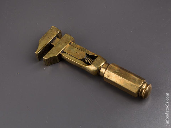 7 1/2 inch Solid Brass! Adjustable Wrench - 85995