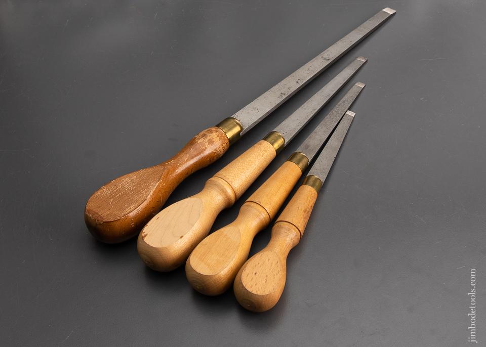 NEW OLD STOCK Graduated Set of Four STANLEY Turn Screws circa 1910-18 - EXCALIBUR 85