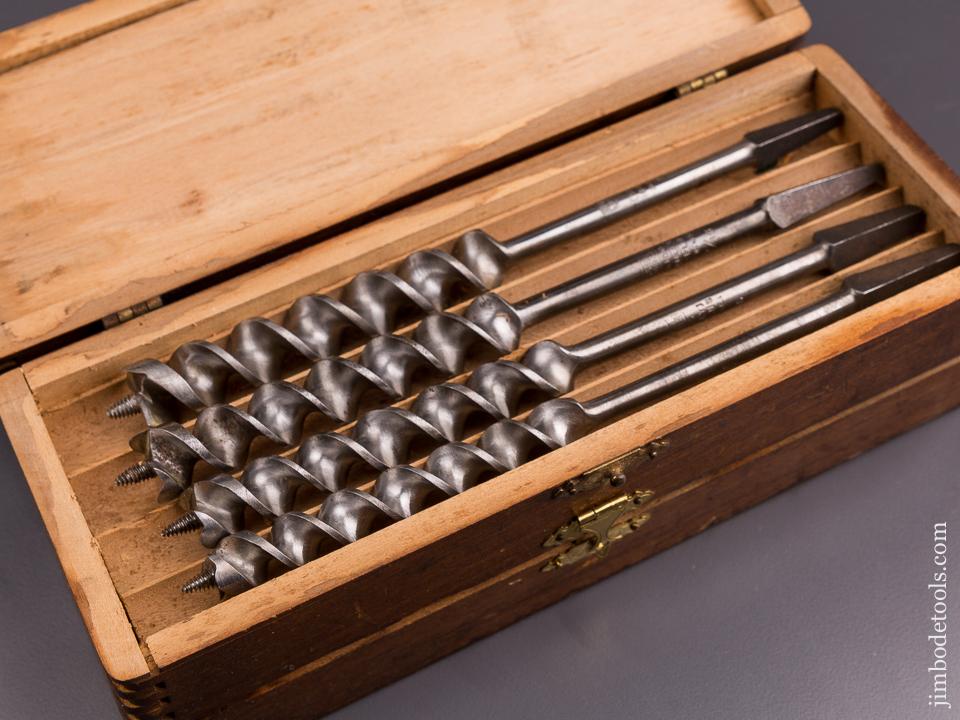 Complete Set of 13 RUSSELL JENNINGS Auger Bits in Original 3 Tiered Box - 86006