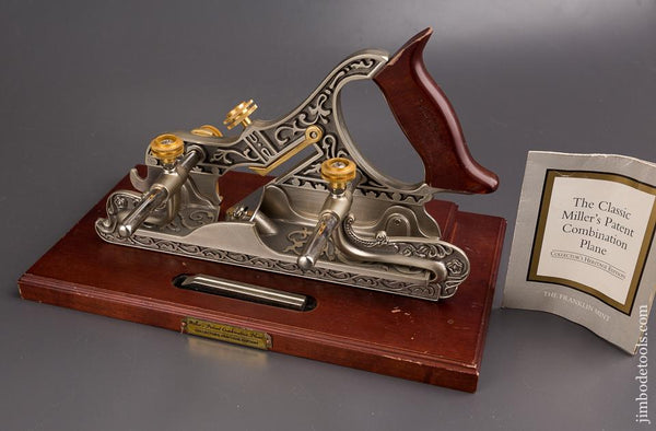 Mint! FRANKLIN MINT MILLERS Patent STANLEY No. 41 Combination Plane on Presentation Base - 86012
