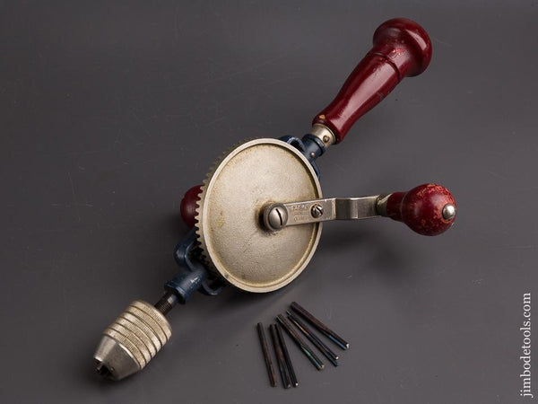 Extra Fine STANLEY No. 624A Egg Beater Hand Drill with Seven Bits - 86016
