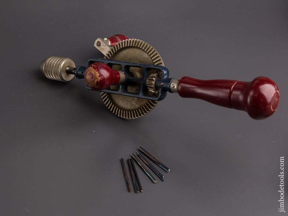 Extra Fine STANLEY No. 624A Egg Beater Hand Drill with Seven Bits - 86016