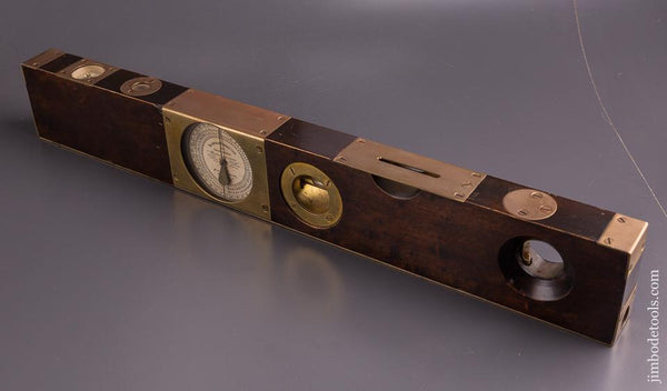 Beautiful 24 inch HELB THE AMERICAN COMBINED LEVEL AND GRADE FINDER - 86023