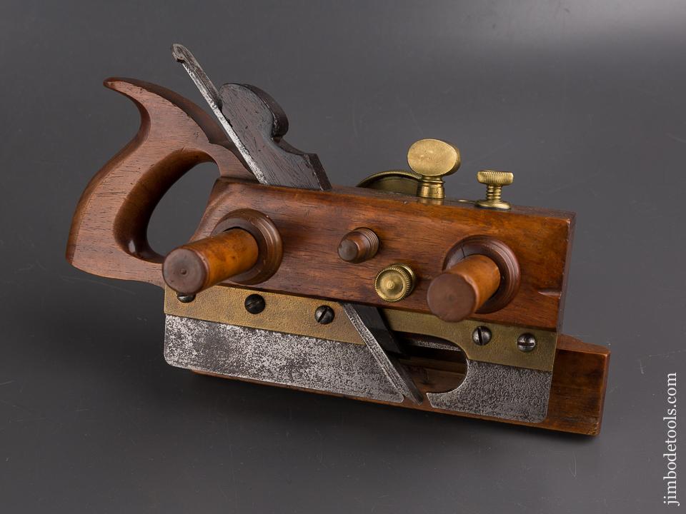 Magnificent! SANDUSKY TOOL CO No. 140 Center Wheel Plow Plane in Rosewood! - 86031U
