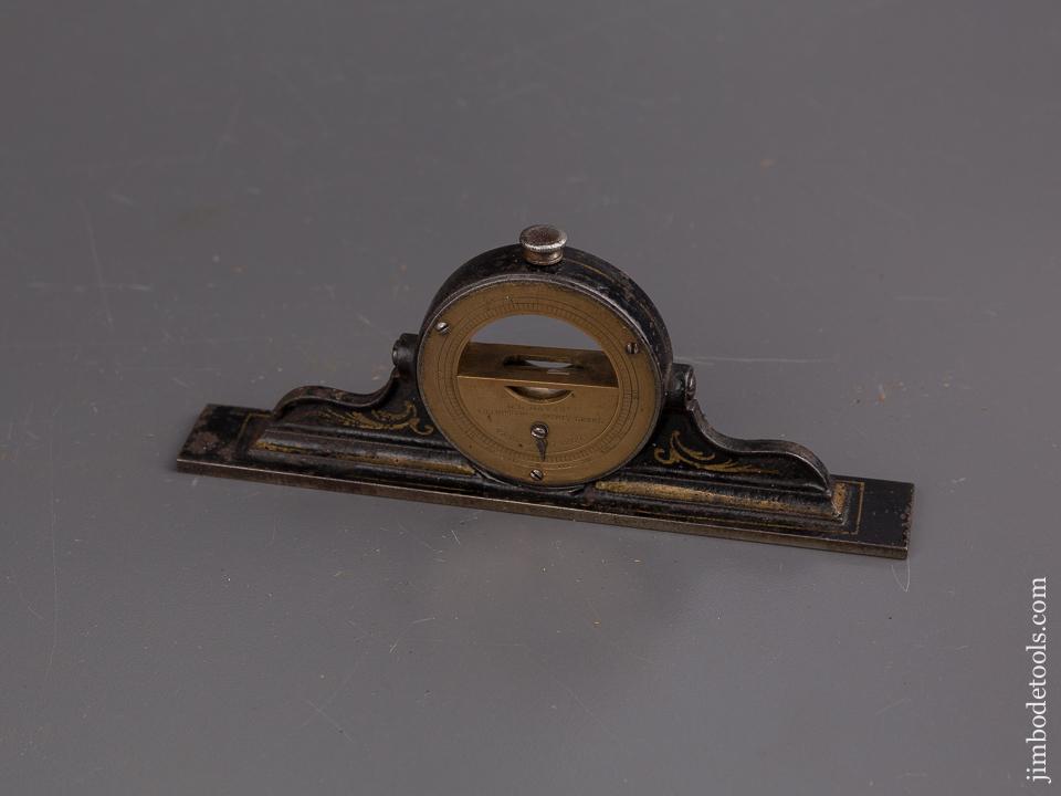 Extra Fine DAVIS Six inch Mantle Level with Much of its Gold Paint! - 86037