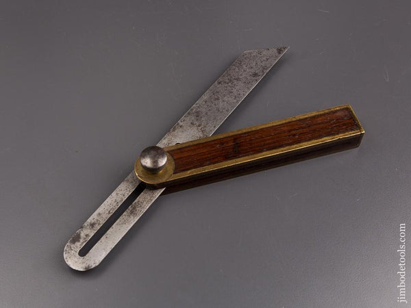 Fine Ten inch GOODELL-PRATT Rosewood & Brass Bevel - 86063