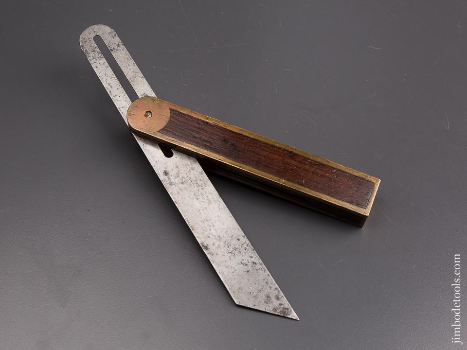 Fine Ten inch GOODELL-PRATT Rosewood & Brass Bevel - 86063