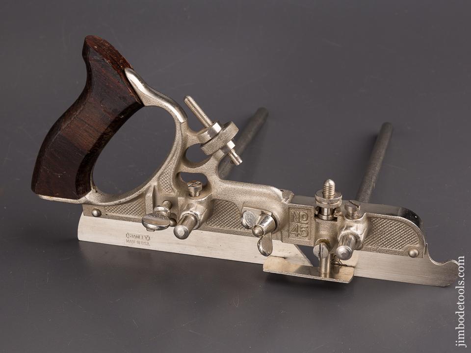 STANLEY No. 45 Combination Plane 100% COMPLETE & MINT!  In Original Box - 86100