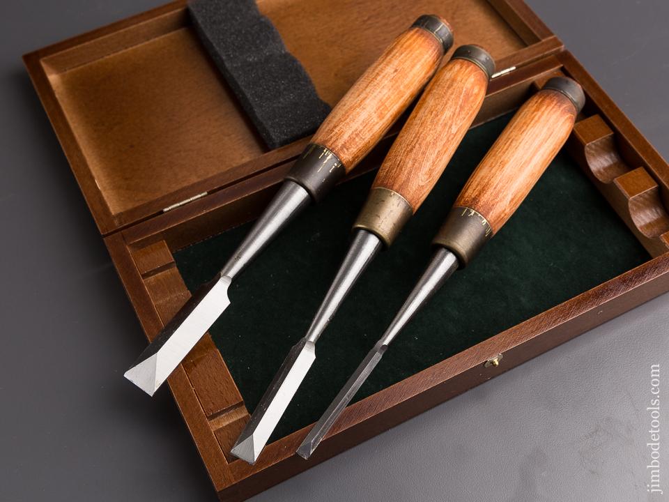 $110. Narex 852100 3 Piece Set Japanese Style Dovetail Chisels 1/4