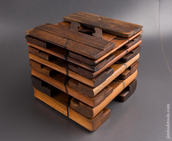 Complete Working Set of MOSELEY Hollows & Rounds Molding Planes EVENS - 86114