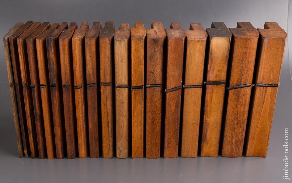Complete Working Set of MOSELEY Hollows & Rounds Molding Planes EVENS - 86114