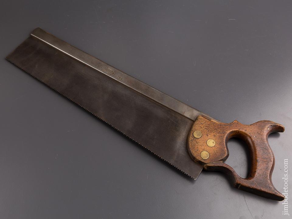 9 point 16 inch Rip JOSEPH TYZACK & SONS circa 1876 Tenon Saw - 86122