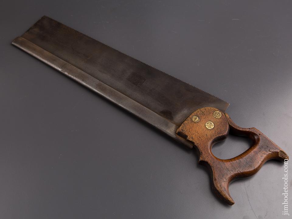 9 point 16 inch Rip JOSEPH TYZACK & SONS circa 1876 Tenon Saw - 86122