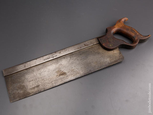 11 point 14 inch Rip J BUCK 58 HOLBORN VIADUCT E.C. Tenon Saw - 86123