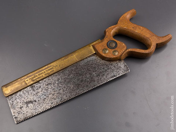16 point 10 inch Rip W. TYZACK, SONS & TURNER LTD SHEFFIELD No. 120 Brass Back Saw - 86125