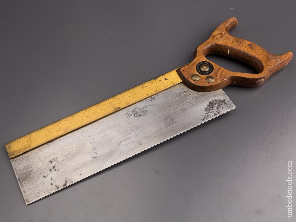 12 point 12 inch Rip TYZACK, SONS & TURNER SHEFFIELD Brass Back Saw - 86126