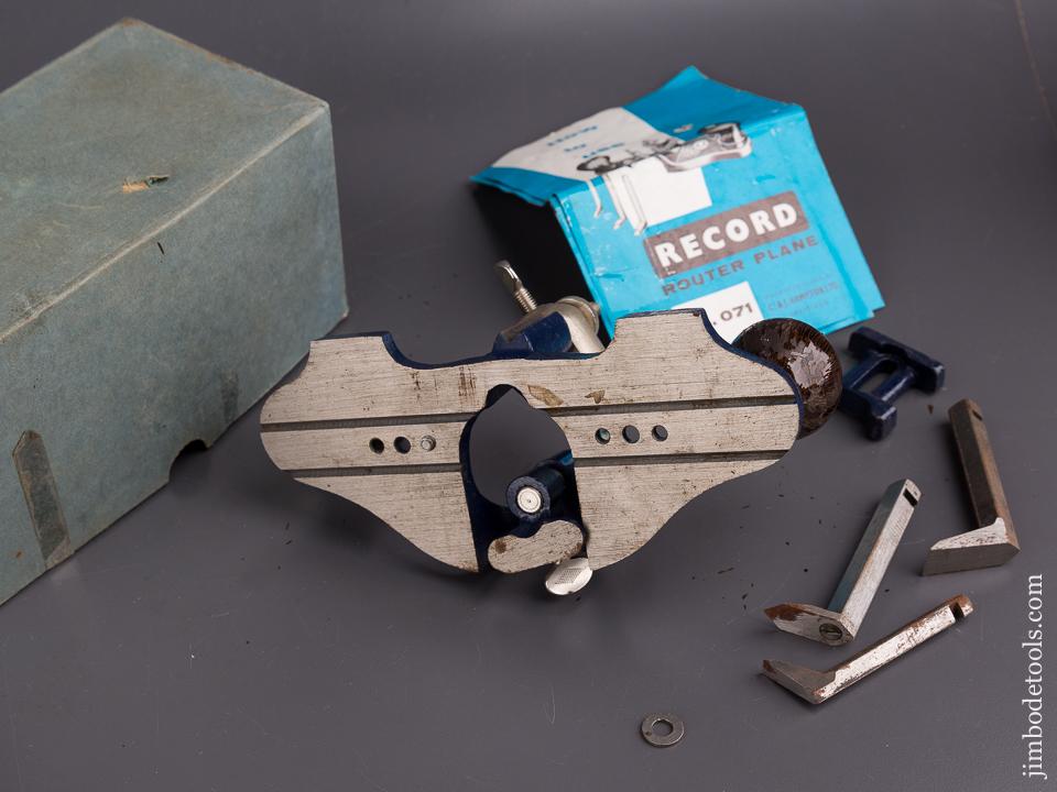 RECORD No. 071 Router Plane MINT & COMPLETE in Original Box - 86130