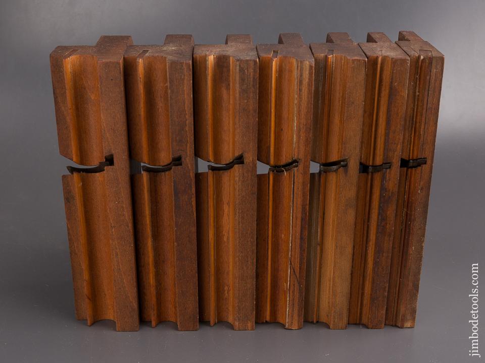 Set of Seven C. NURSE Side Bead Moulding Planes circa 1841-60 Maidstone - 86158