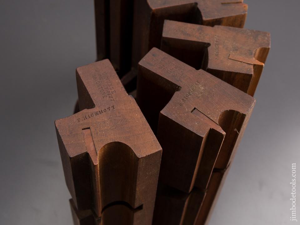 Set of Seven C. NURSE Side Bead Moulding Planes circa 1841-60 Maidstone - 86158