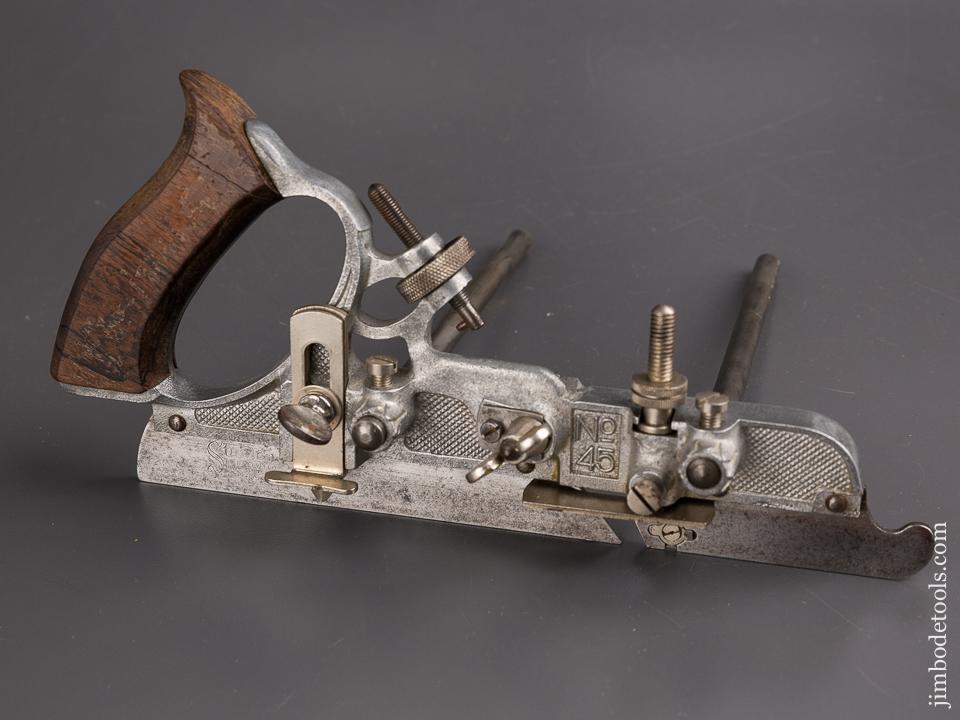 RARE and Complete! STANLEY No. A45 Aluminum Combination Plane in Original Box - 86167